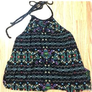 Bohemian Multicolored Halter Top
